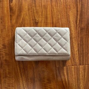 Elegant Quilted Beige Women's Bag